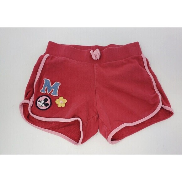 HANNA ANDERSSON X DISNEY RED & PINK TERRY COTTON SHORTS GIRLS 140 CM SIZE 10 - Picture 1 of 10
